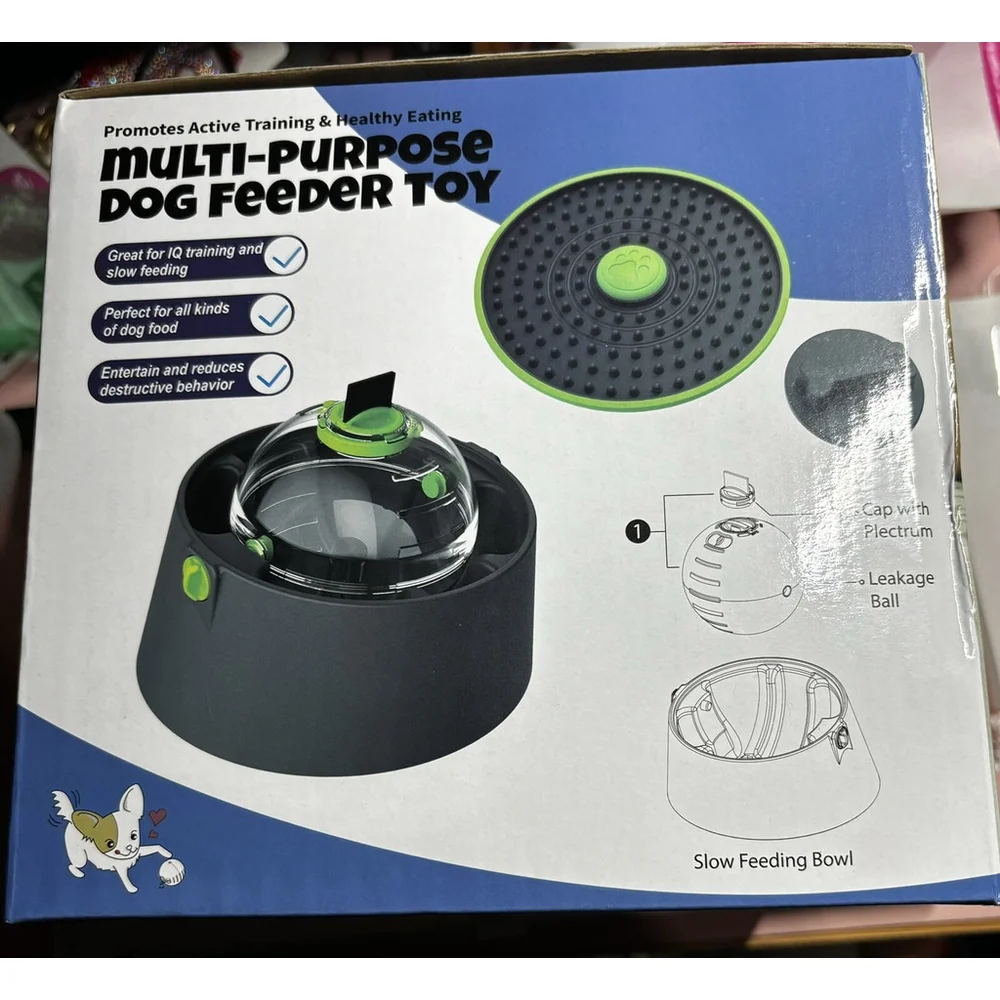 Multi Purpose Dog Feeder Toy For Slow Feeding Animal Training New NIB